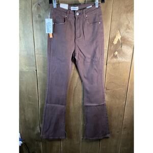 Astonishing Power Brown Flare Jeans Size Small